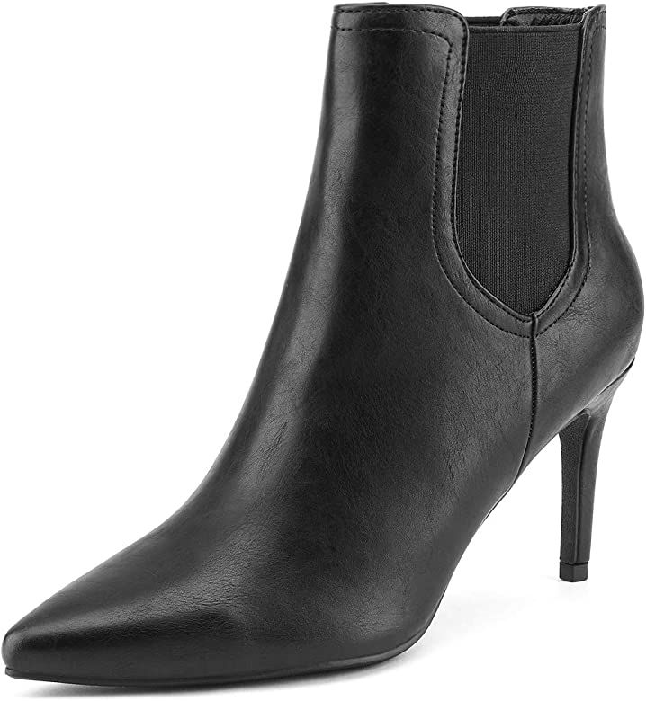 DREAM PAIRS Women's Pointed Toe Stiletto High Heel Ankle Booties | Amazon (US)