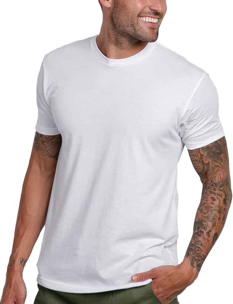 INTO THE AM Mens T Shirt - Short Sleeve Crew Neck Soft Fitted Tees S - 4XL Fresh Classic Tshirts | Amazon (US)