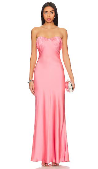 Livia Maxi Dress in Conch Shell Pink | Revolve Clothing (Global)