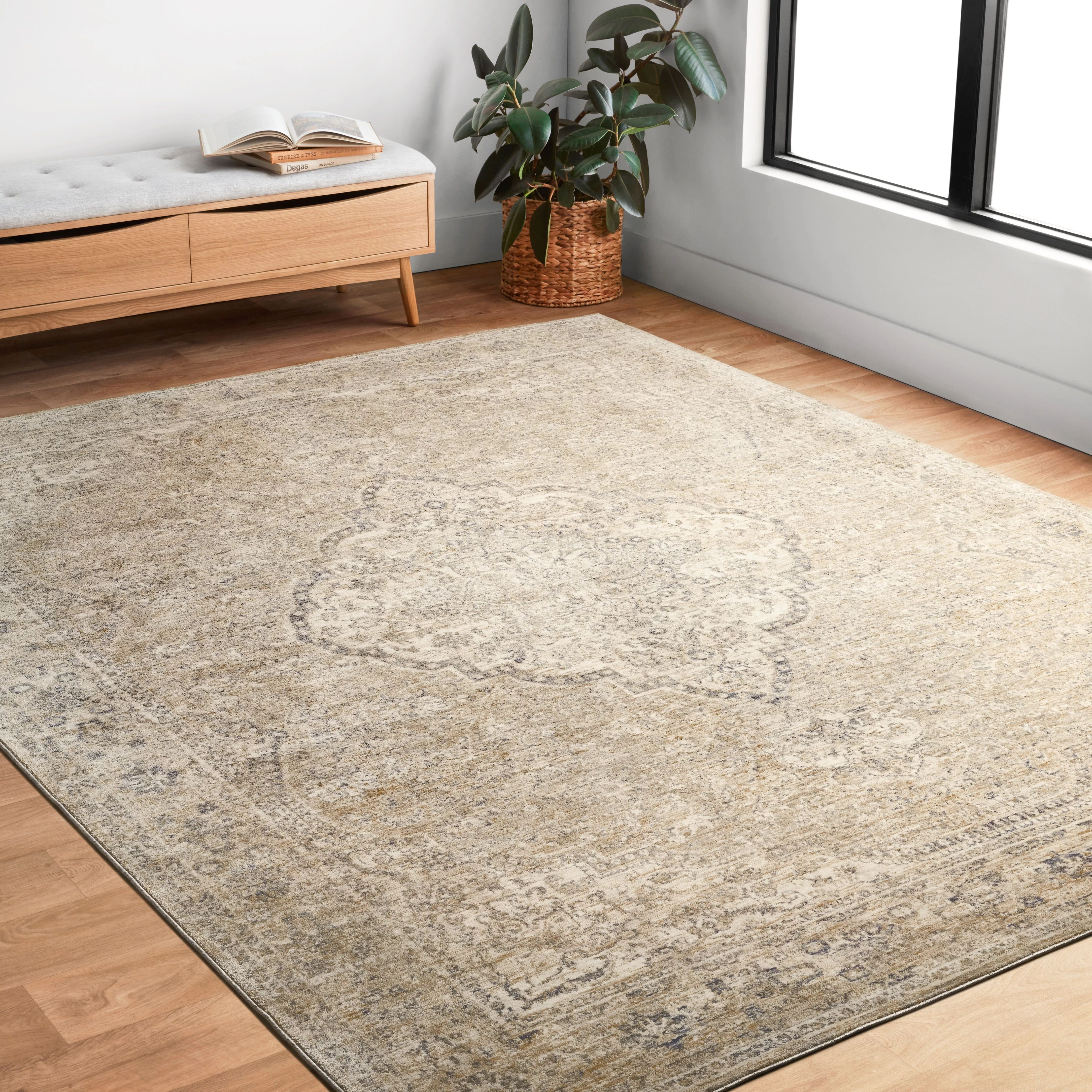 World Menagerie Elzira Beige/Gray Area Rug | Wayfair | Wayfair North America