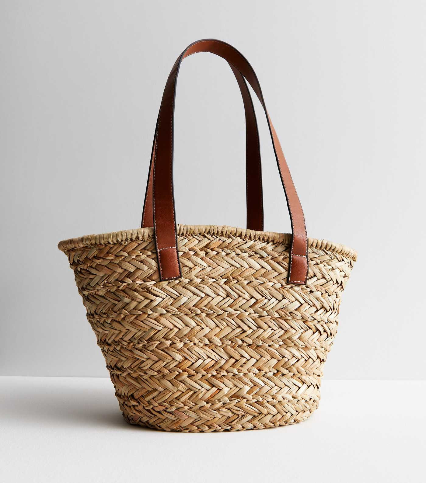 Stone Straw Mini Basket Tote Bag
						
						Add to Saved Items
						Remove from Saved Items | New Look (UK)
