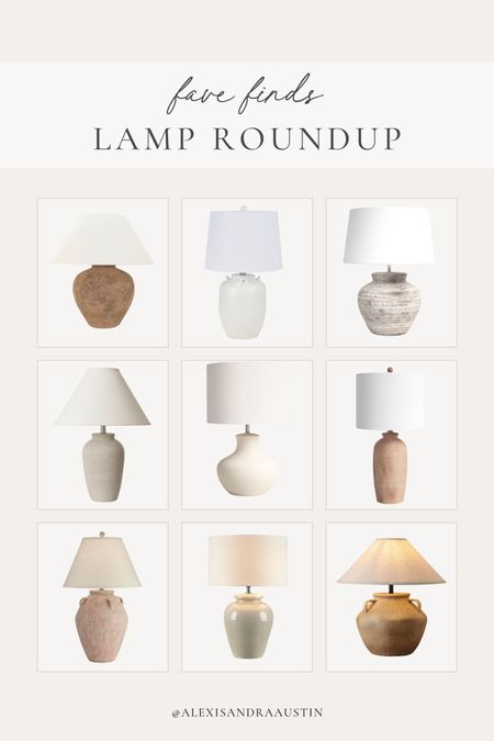 My favorite recent lamp finds! A good textured lamp is the perfect decor piece to tie together any space 

Home finds, table lamp, fall refresh, fall home, textured lamp, light and bright, aesthetic home, neutral decor, Wayfair, Amazon, seasonal finds, home inspo, shop the look!

#LTKstyletip #LTKhome #LTKSeasonal