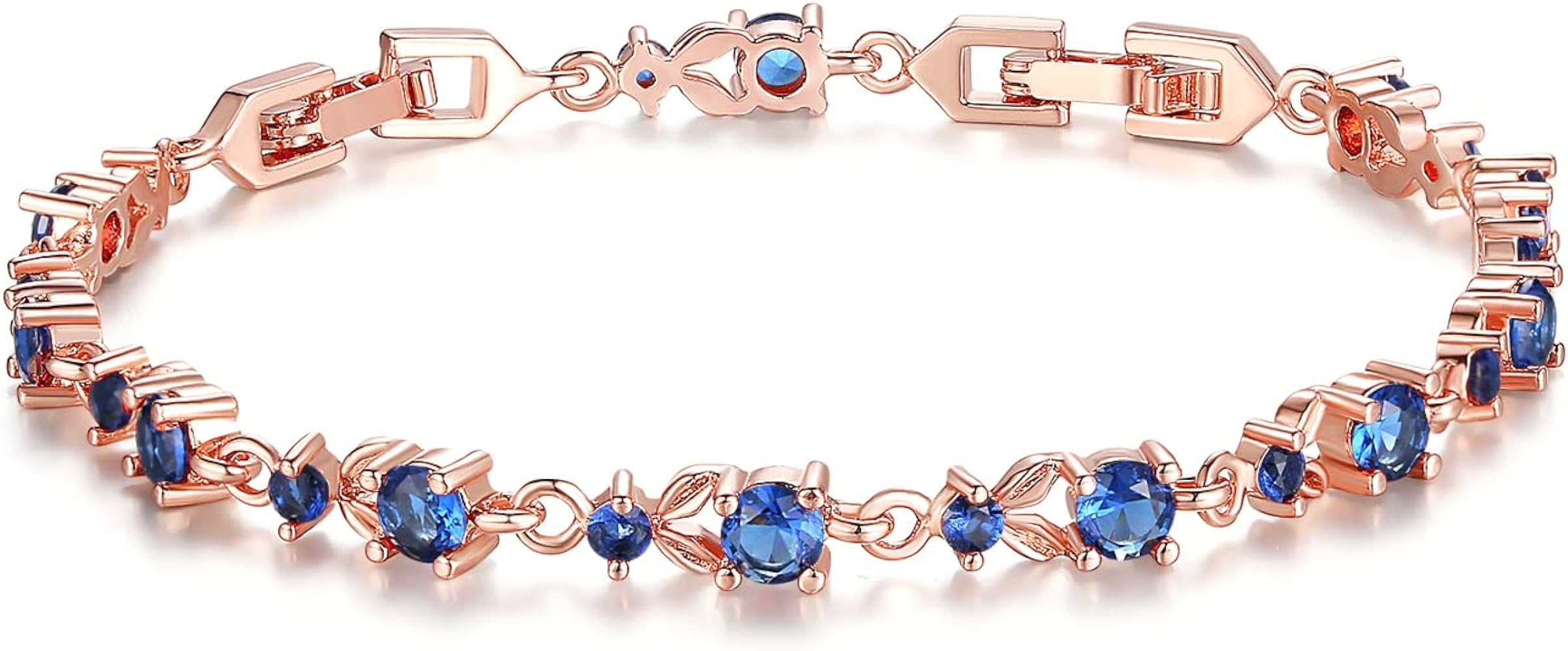 WOSTU 14K Gold Plated 3mm Cubic Zirconia Classic Adjustable Tennis Bracelet |Gold Bracelets for W... | Amazon (US)