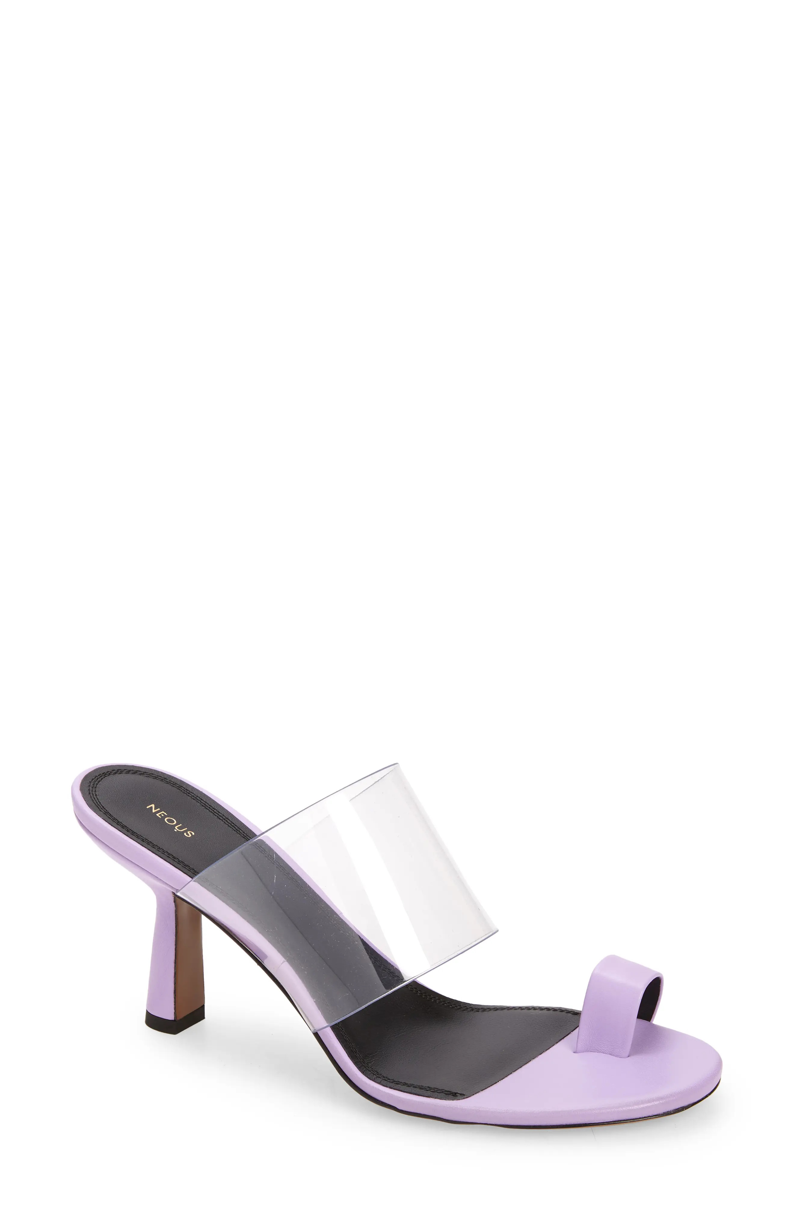 NEOUS Chost Toe Loop Sandal in Lilac/Transparent at Nordstrom, Size 5Us | Nordstrom