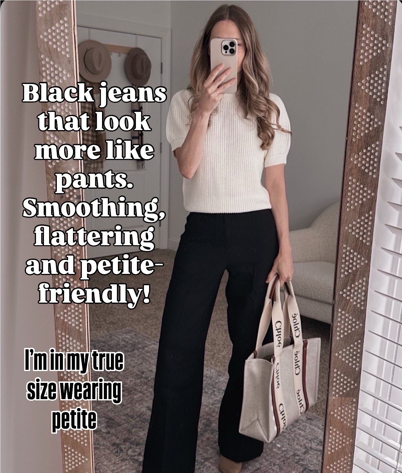 Love these true black smoothing jeans for work this fall

#LTKWorkwear #LTKOver40 #LTKSeasonal