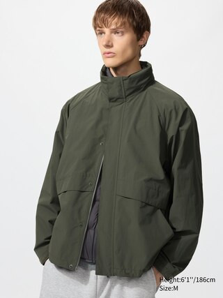 Windproof Stand Jacket with Water-Repellent Olive 2XL UNIQLO US | UNIQLO (US)