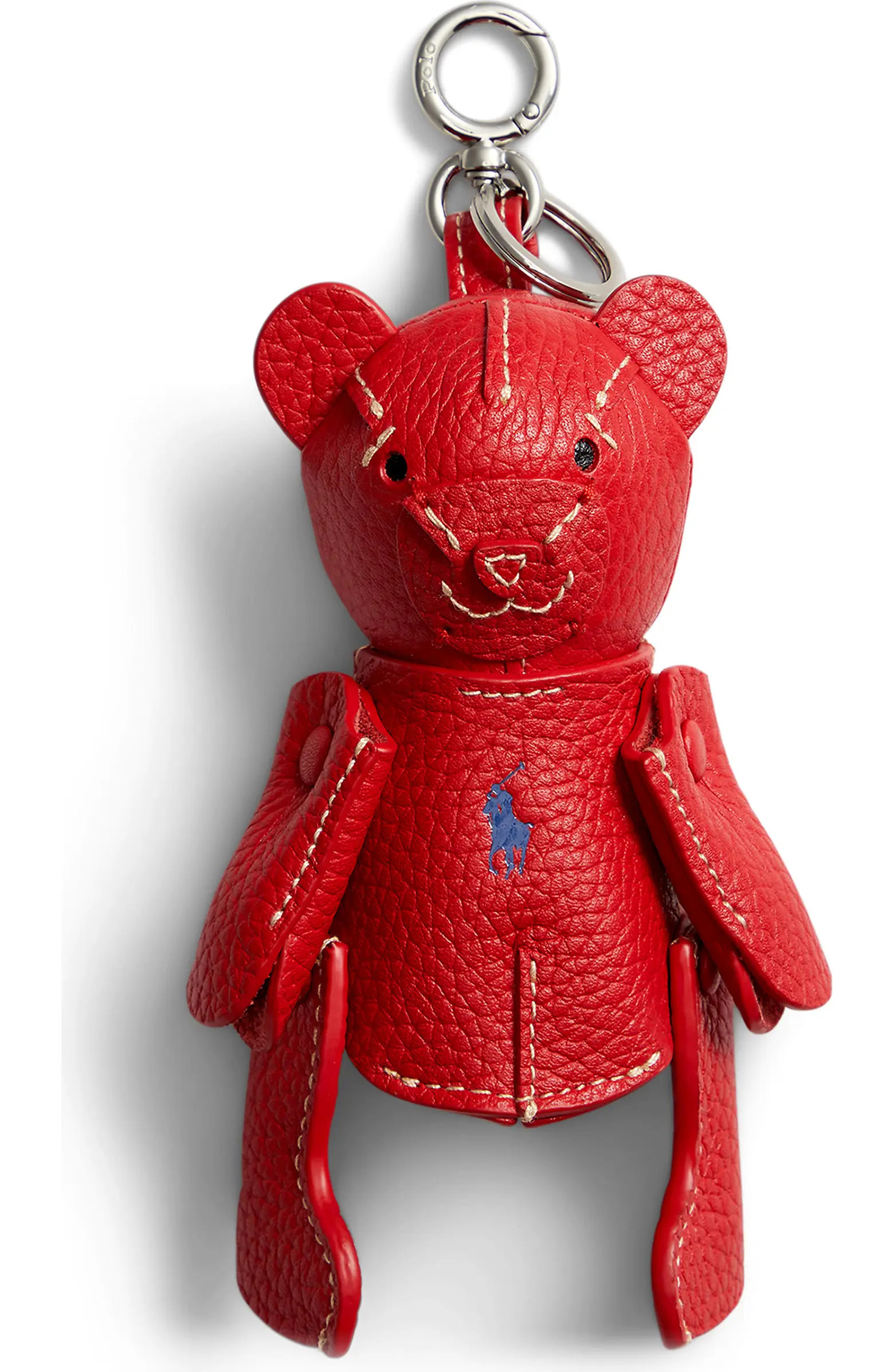 Pebble Leather Polo Bear Charm | Nordstrom