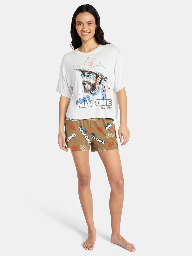 Post Malone Women's Pajama Set, 2-Piece, Sizes XS-3X | Walmart (US)