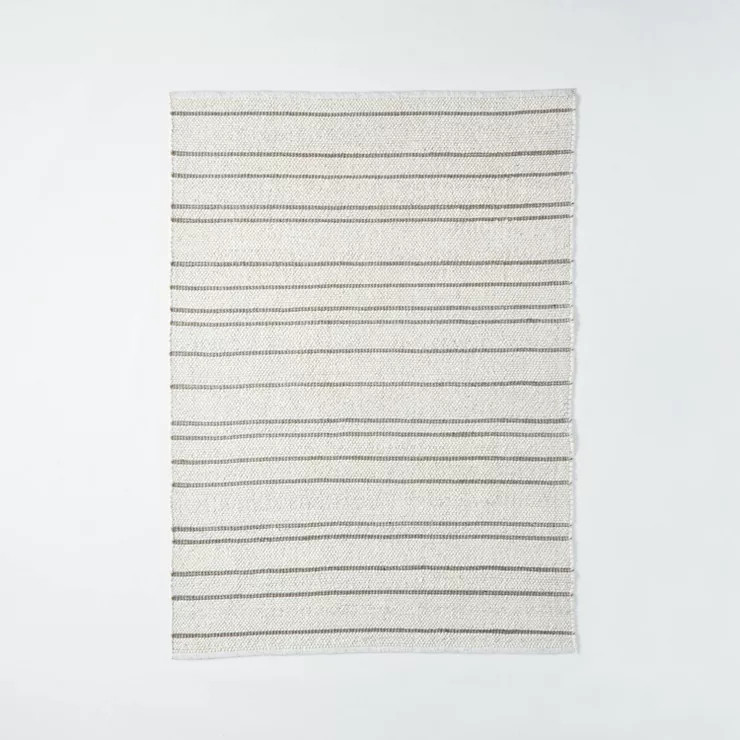 Striped Flat Woven Rug Cream - Threshold™ designed with Studio McGee | Target