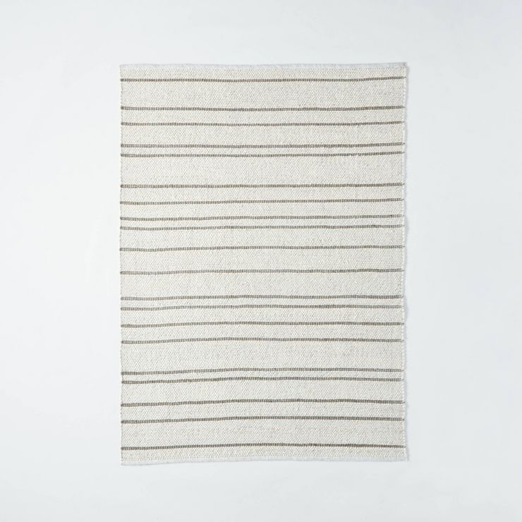 7'x10' Striped Flat Woven Rug Cream - Threshold™ designed with Studio McGee | Target