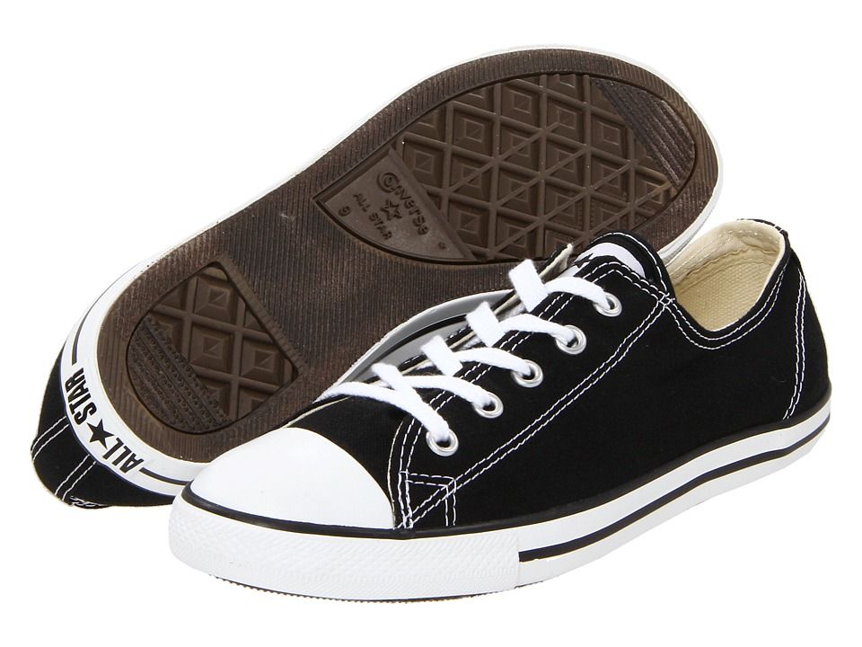 Converse - Chuck Taylor(r) All Star(r) Dainty Ox (Black) Women's Classic Shoes | Zappos