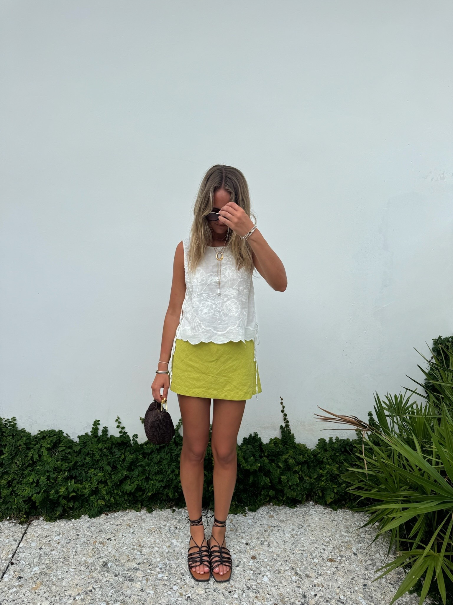 shoes and purse are zara