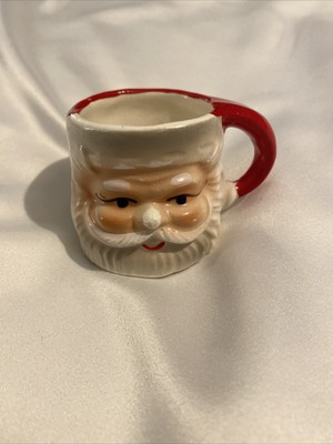 Vtg  MCM Mini Ceramic Xmas Santa Mug Cup Japan TX-1234  | eBay | eBay US