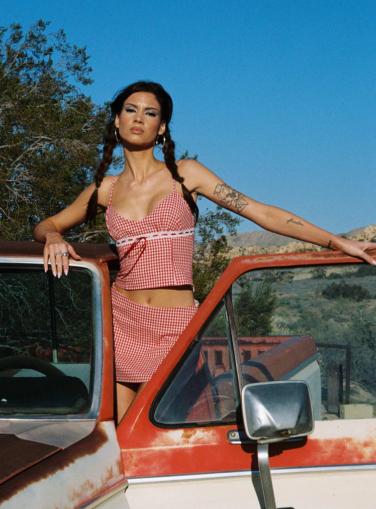 Daydreaming Gingham Set Red / White | Princess Polly US