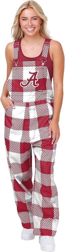 FOCO NCAA womens Ncaa College Team Logo Bib Overalls | Amazon (US)