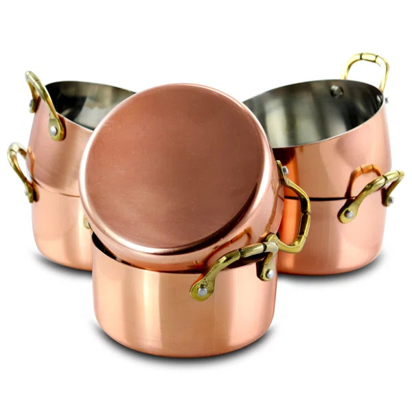 9.5 qt. Non-Stick Stainless Steel Round Dutch Oven | Wayfair North America