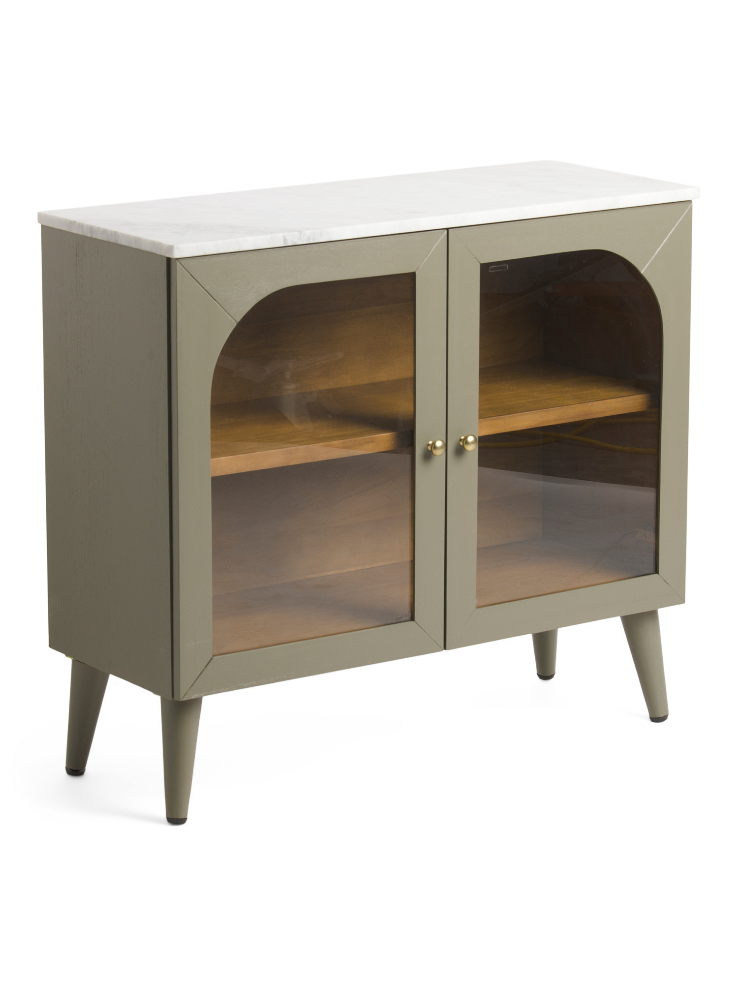 Marble Top 2 Door Cabinet | TJ Maxx