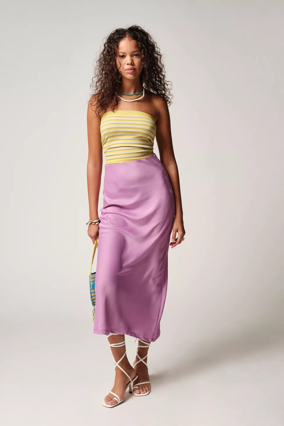 UO Winona Satin Maxi Skirt | Urban Outfitters (US and RoW)