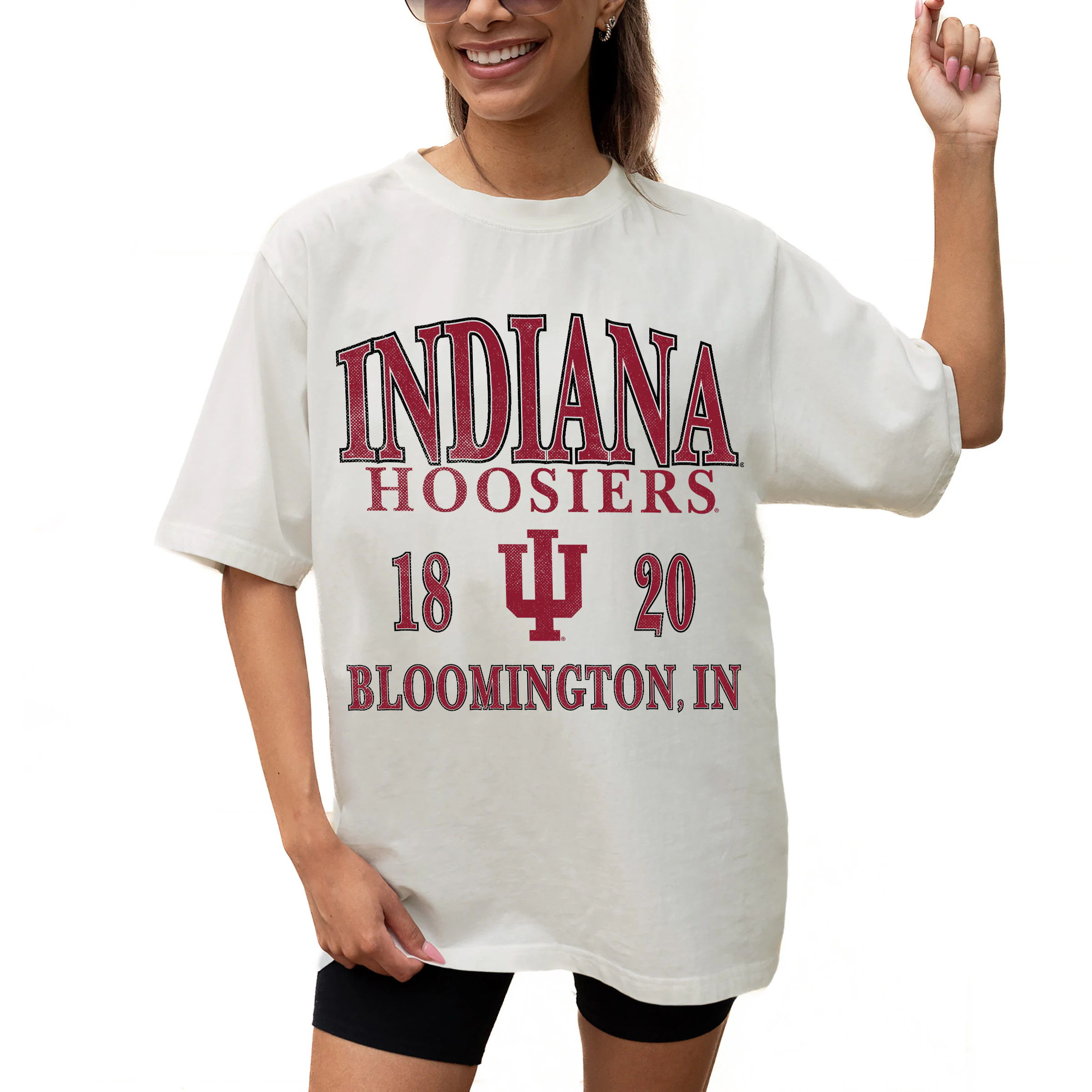 Indiana Hoosiers Gameday Couture Women's Unity Oversized T-Shirt - Cream | Fanatics