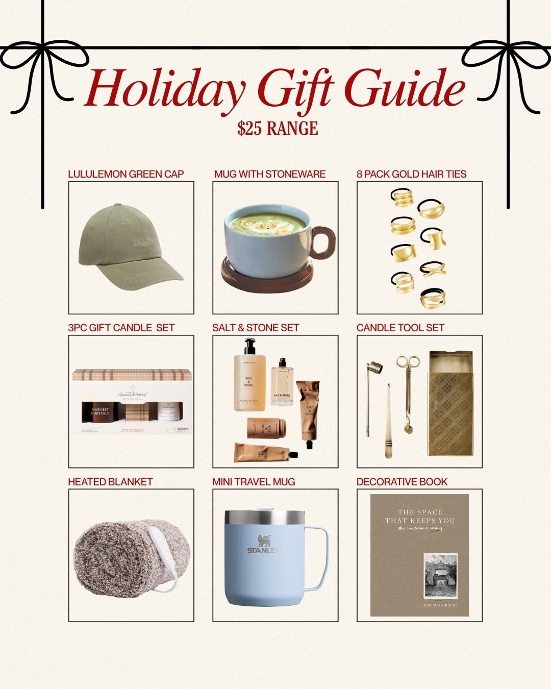 $25 range gift guide! 🎁

#LTKHoliday #LTKGiftGuide #LTKFindsUnder50