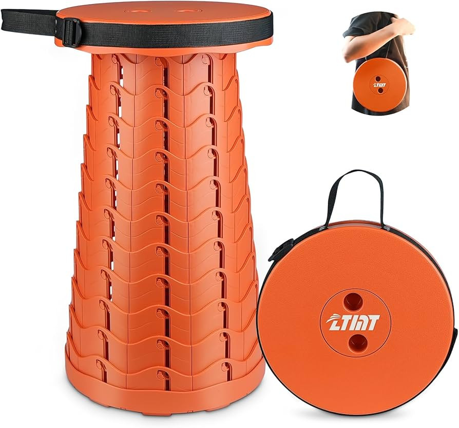 FoldingStool Colorful Stool Body Portable Collapsible Stool Seat Max Load Capacity 397lbs, Telesc... | Amazon (US)