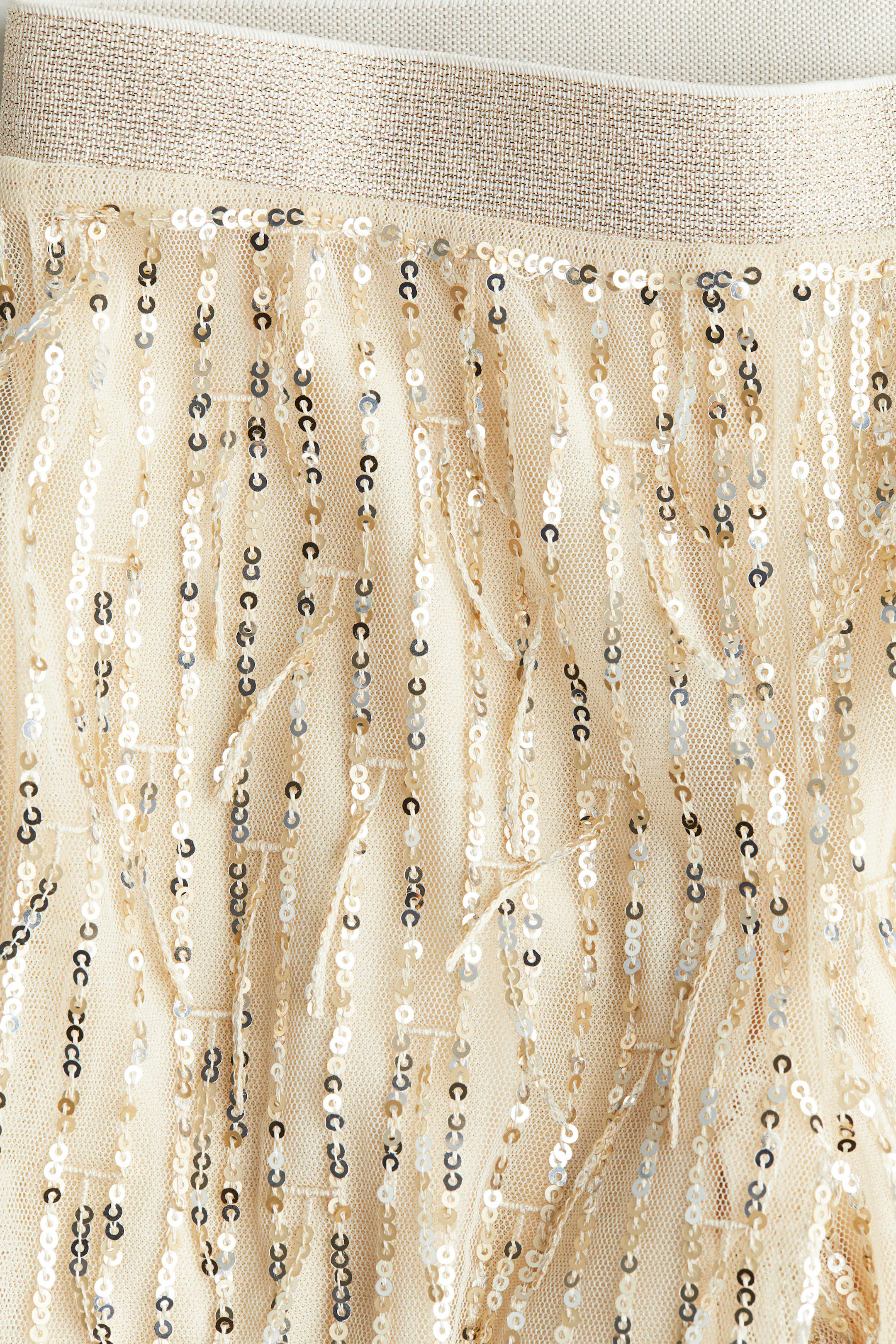 Sequined Pants - Cream/gold-colored - Kids | H&M US | H&M (US + CA)