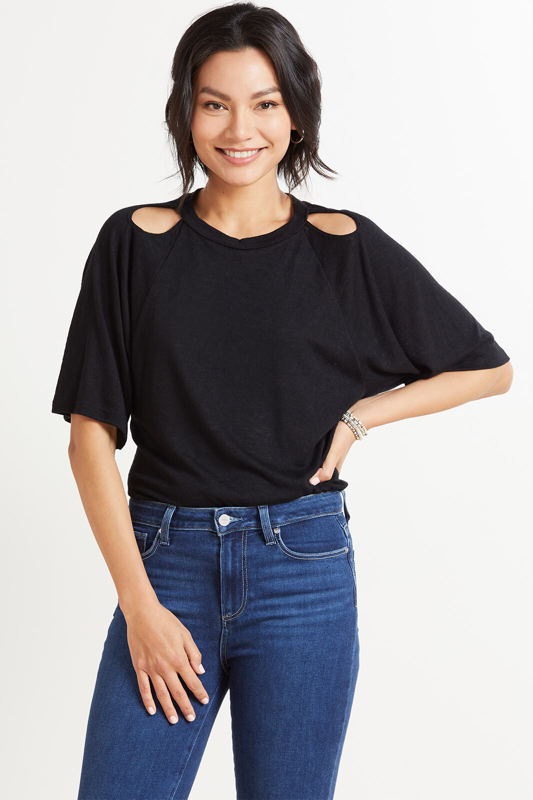 LNA Kamala Cut Out Top | EVEREVE | Evereve