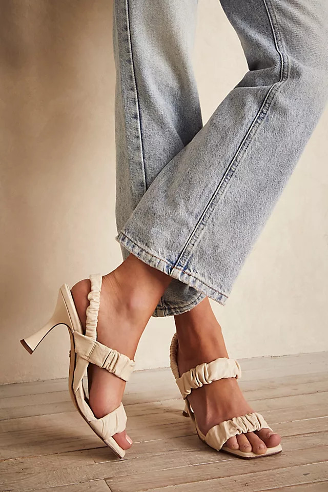 Marlena Padded Ruffle Heels | Free People (Global - UK&FR Excluded)