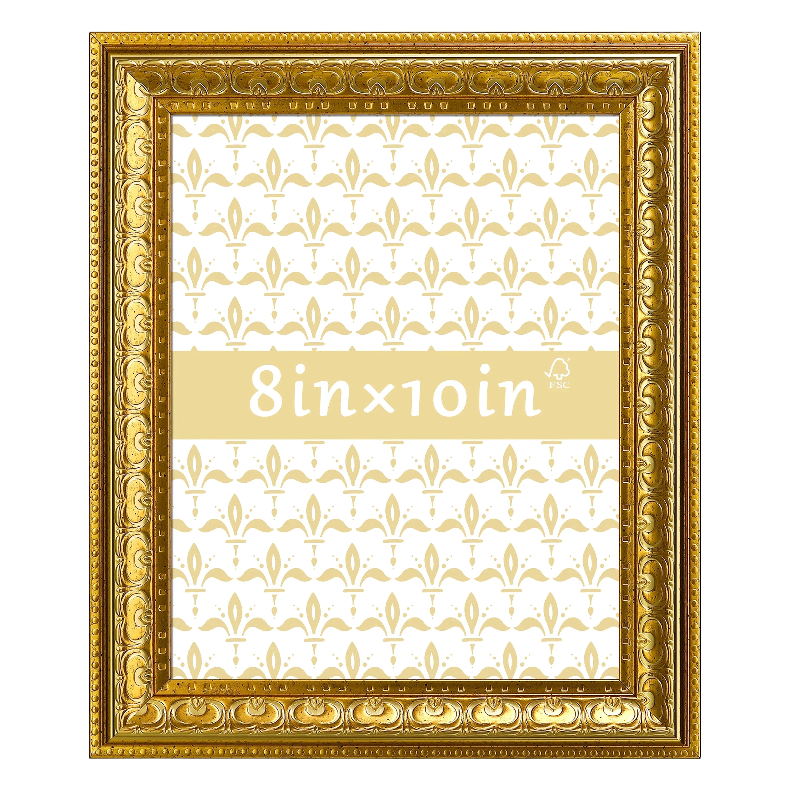 8x10 Picture Frame - Gold Vintage Ornate Wall or Tabletop Photo Frame - Walmart.com | Walmart (US)