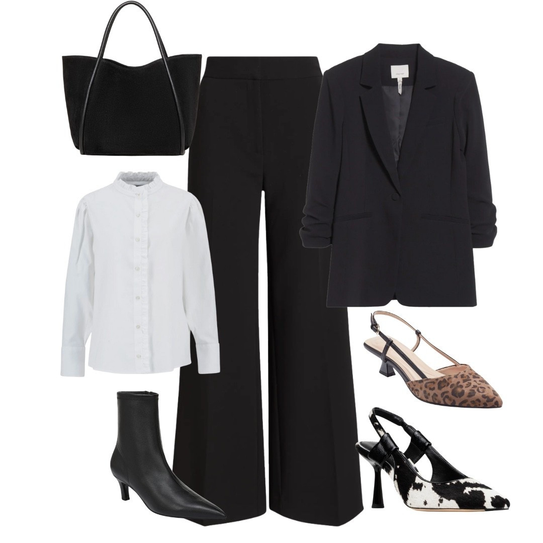 Having black pants in your wardrobe is so important… they are easier to style… they go with every color and they are slimming.
This outfit would be perfect in the workplace or out to dinner!!

#LTKWorkwear #LTKOver40