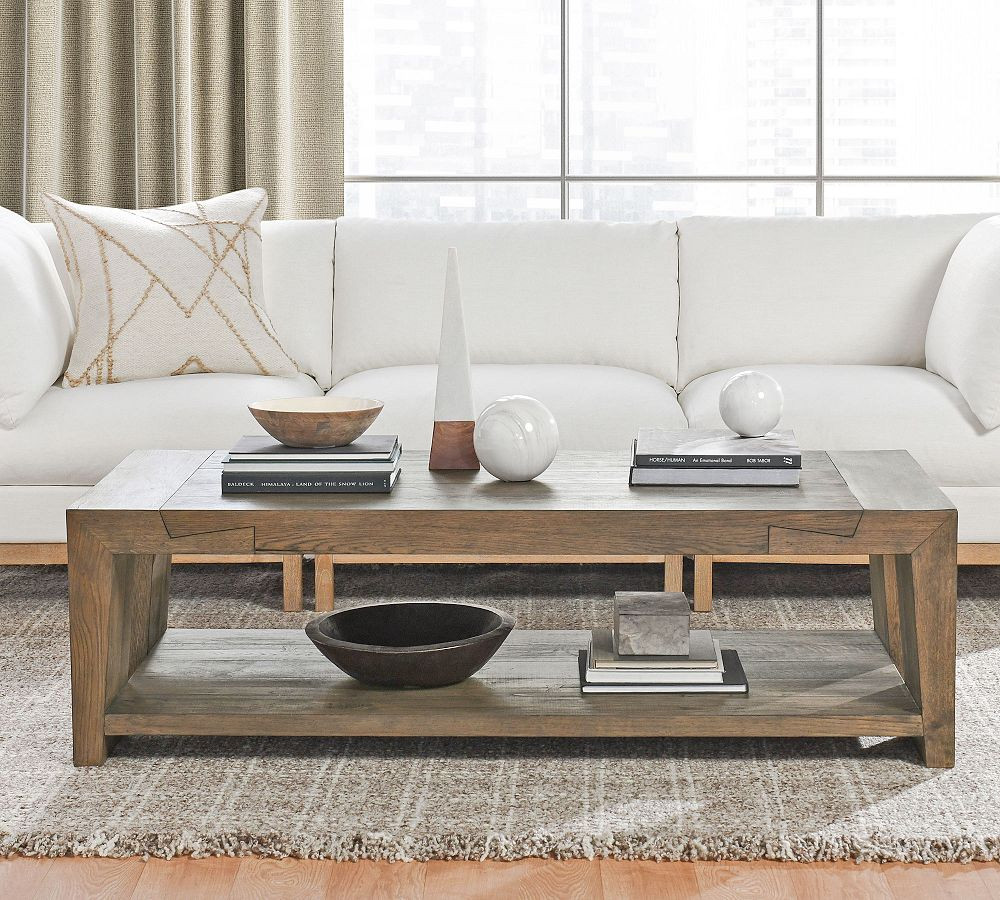 Travis Reclaimed Wood Rectangular Coffee Table (60") | Pottery Barn (US)
