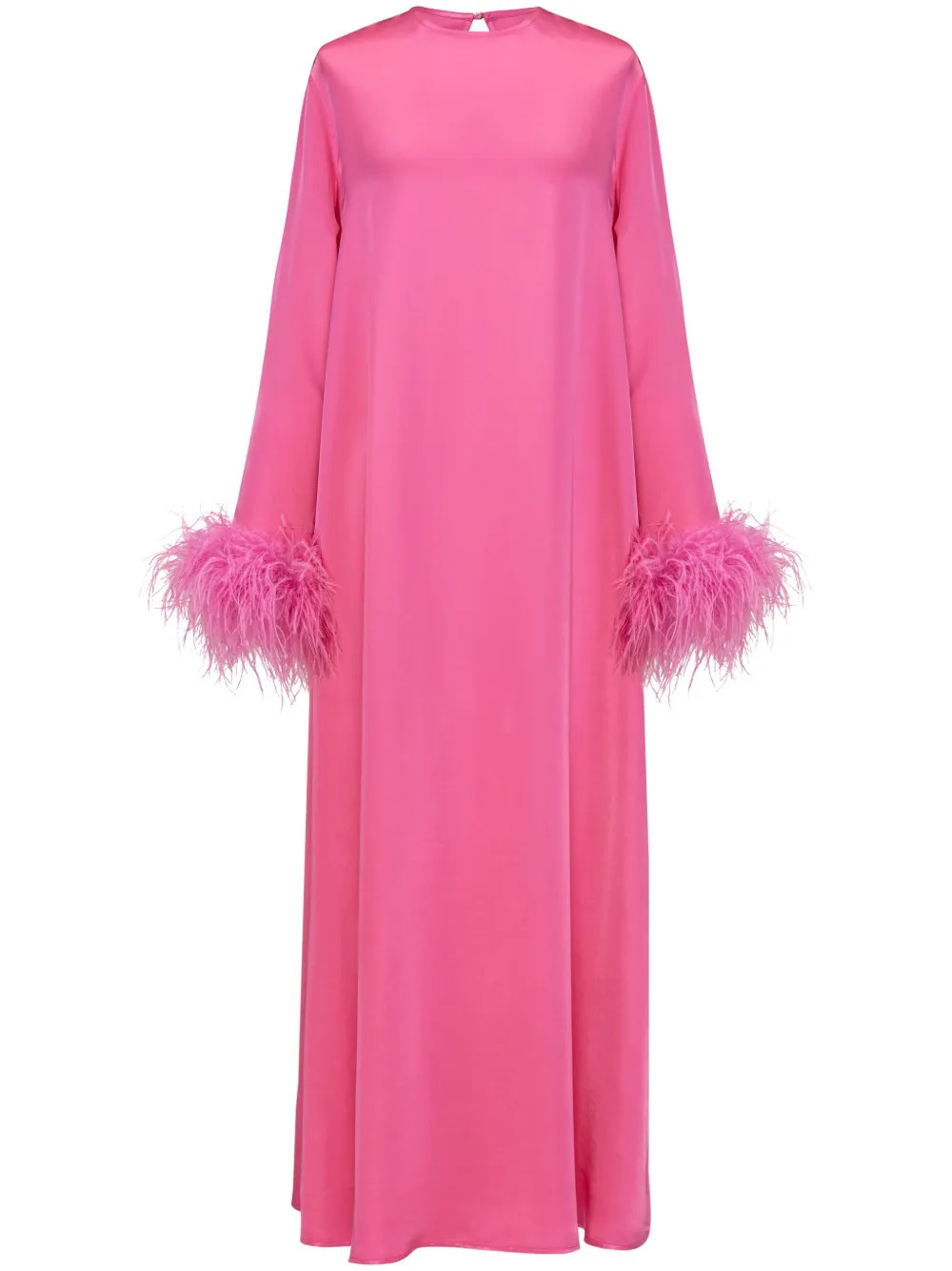 Suzi detachable feather-cuffs maxi dress | Farfetch Global