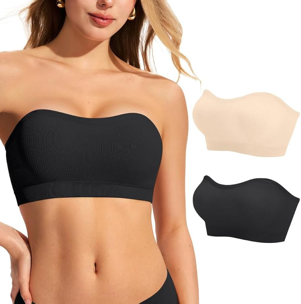 ProKloud Strapless Push Up Bras for Women Wireless Bandeau Bra Non-Slip Silicone Tube Top Padded ... | Amazon (US)