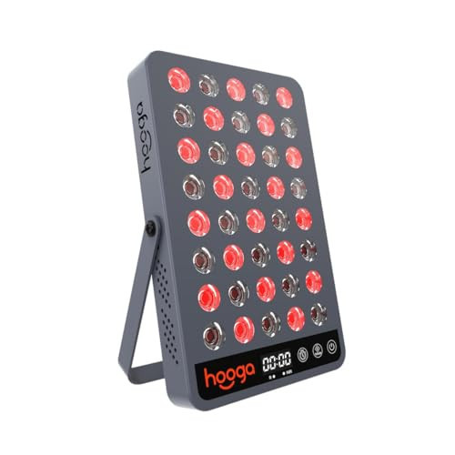 Hooga Red Light Therapy, 660nm 850nm Near Infrared Light Therapy with Timer, Built in Stand, Clinical Grade High Power Output for Skin Health, Pain Relief, Muscle Recovery, Performance. HG200 | Amazon (US)