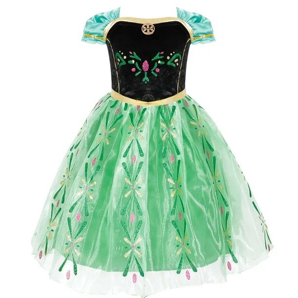 KAWELL Princess Costumes Birthday Dress Up for Little Girls with Crown,Magic Wand,Gloves Accessor... | Walmart (US)