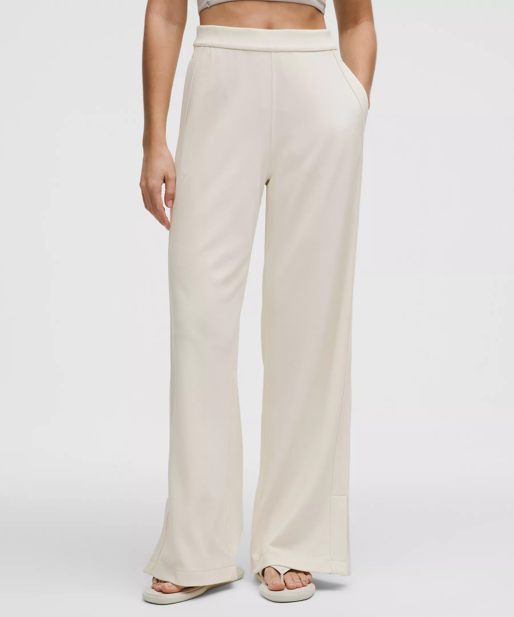 Softstreme High-Rise Wide-Leg Pique Pant | lululemon (CA)