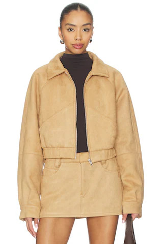 The Hayes Jacket in Tan | Revolve Clothing (Global)