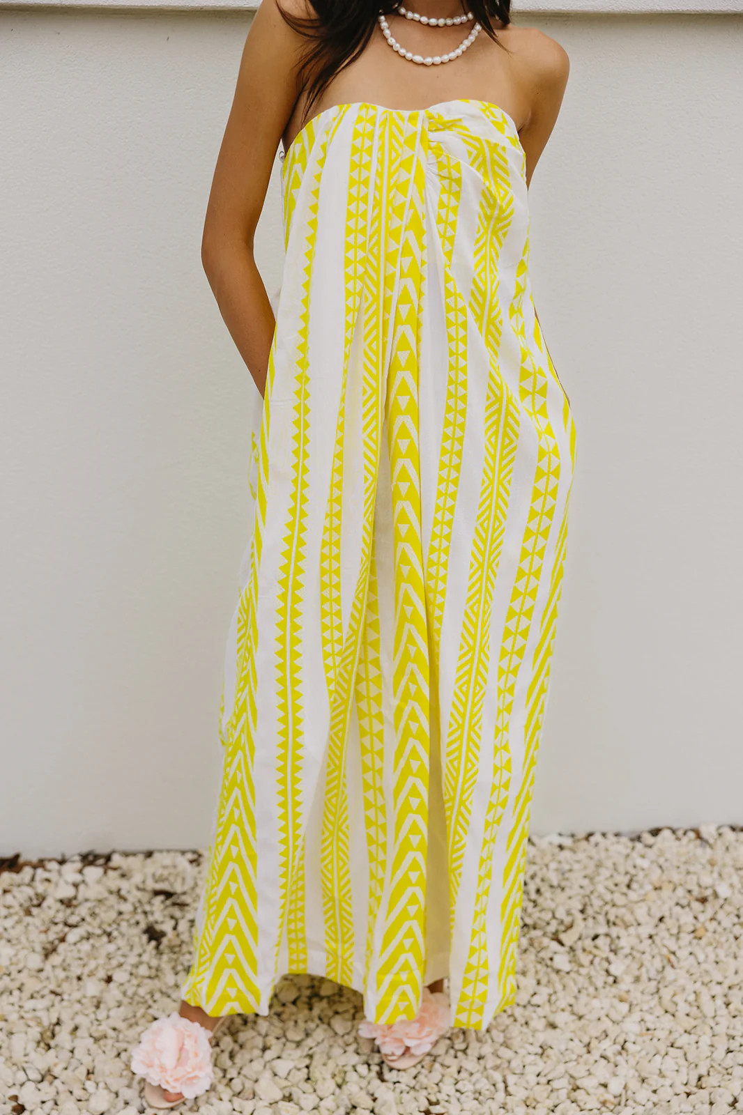 Rosalyn Dress - Neon Yellow | Triple Threads