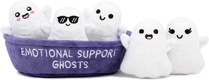 Emotional Support Ghosts by Relatable, Cuddly Plush Collectibles and Cute Stuffed Animals, Spooky... | Amazon (US)