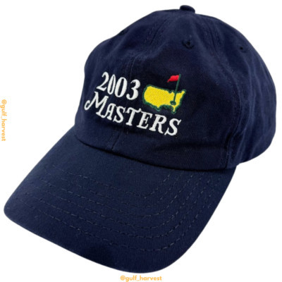 VTG 2003 Masters Golf Tournament Navy Blue Strapback Hat Cap by American Needle | eBay US