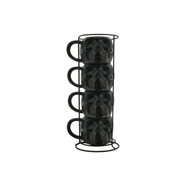 Way To Celebrate Halloween Skull Mug Stack | Walmart (US)