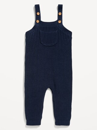 Chunky Sweater-Knit Pocket Overalls for Baby | Old Navy (US)