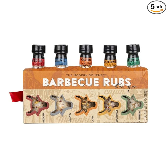 Thoughtfully Gifts, Barbecue Rubs To Go: Grill Edition Gift Set, Includes 5 Unique BBQ Rubs: Caju... | Amazon (US)