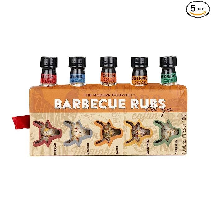 Thoughtfully Gifts, Barbecue Rubs To Go: Grill Edition Gift Set, Includes 5 Unique BBQ Rubs: Caju... | Amazon (US)