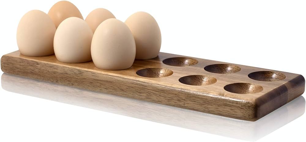 Rustic chicken egg holder and tray as fresh egg holder countertop or Egg Holder Camping or Chicke... | Amazon (US)