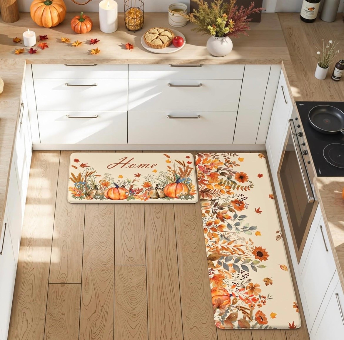 Bring autumn indoors with these gorgeous Pumpkin kitchen mats. Super soft and support your back for long hours of standing.

#LTKautumn #LTKHome #LTKSeasonal