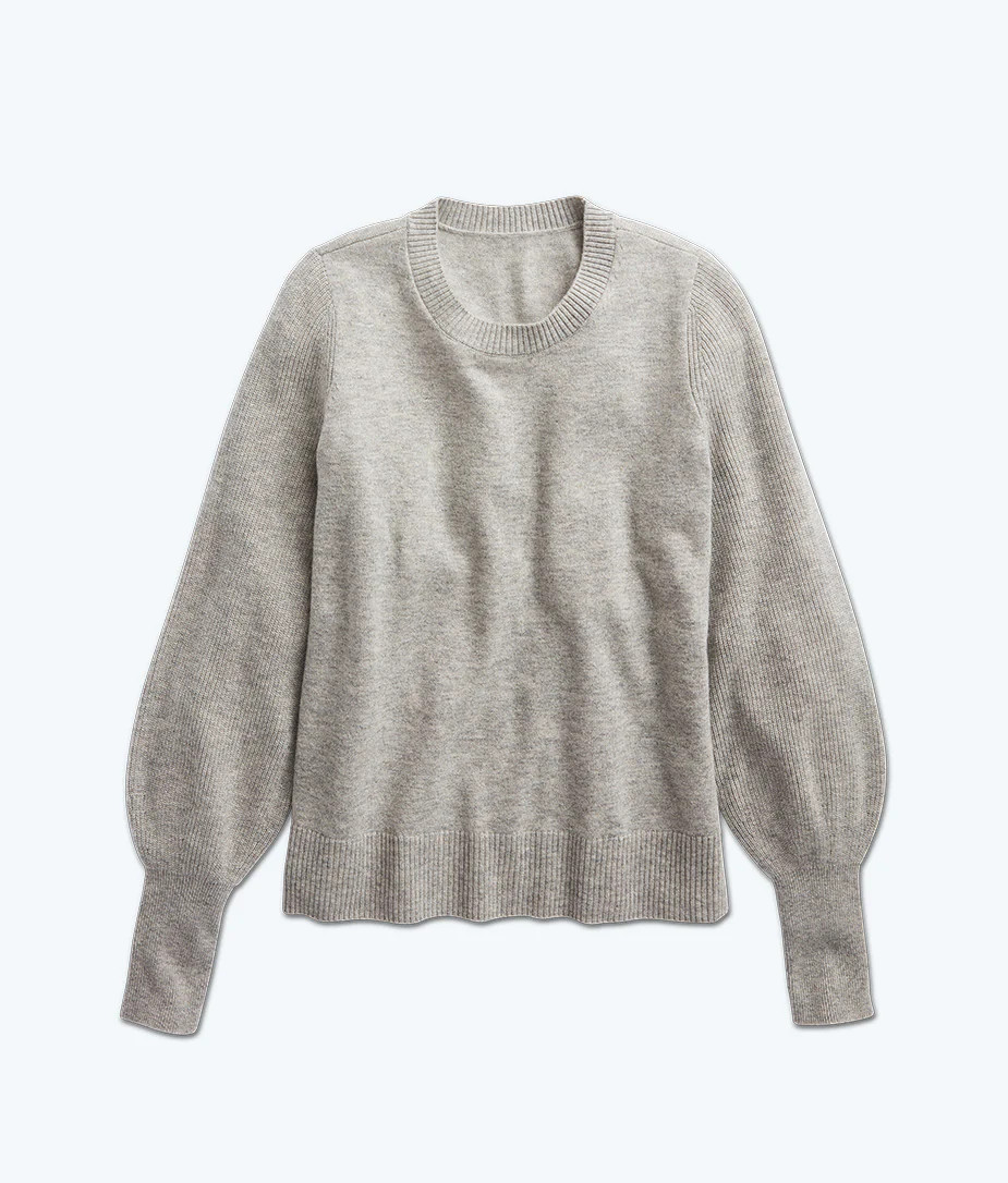 The Coziest Cashmere Blend Bishop-Sleeve Sweater 
            | 
              
              
  ... | SummerSalt