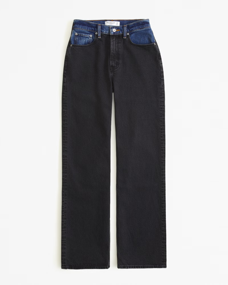 Women's Curve Love High Rise 90s Relaxed Jean | Women's Clearance | Abercrombie.com | Abercrombie & Fitch (US)