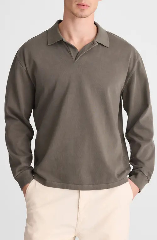 Madewell Compact Knit Polo in Olive Slate at Nordstrom, Size Medium | Nordstrom