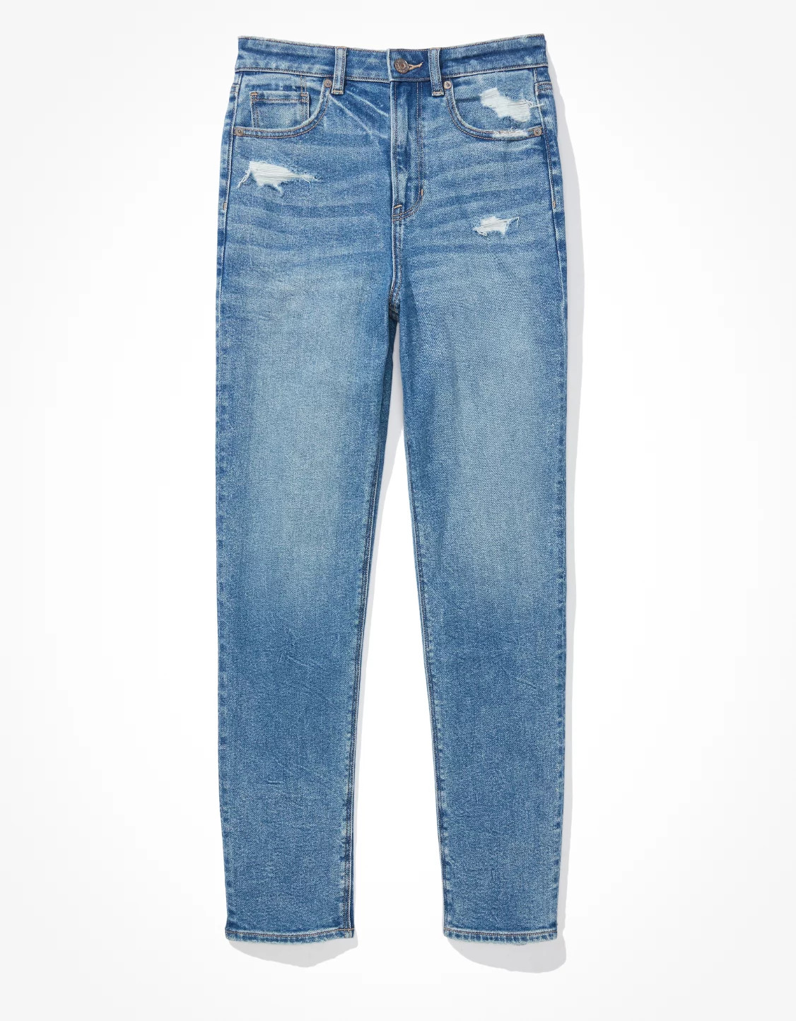 AE Stretch Mom Straight Jean | American Eagle Outfitters (US & CA)